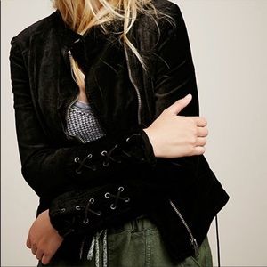 Free People Lacey Velvet Jacket